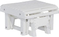 LuxCraft LuxCraft Recycled Plastic Glider Footrest White Accessories PGFW
