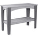 LuxCraft LuxCraft Recycled Plastic Island Buffet Table Dove Gray On Slate Tables IBTDGS