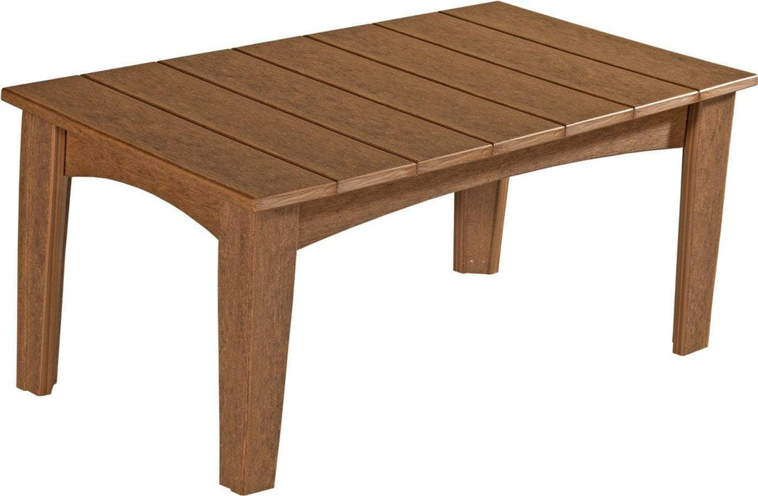 LuxCraft LuxCraft Recycled Plastic Island Coffee Table Antique Mahogany Accessories ICTAM