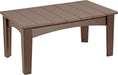 LuxCraft LuxCraft Recycled Plastic Island Coffee Table Chestnut Brown Accessories ICTCBR
