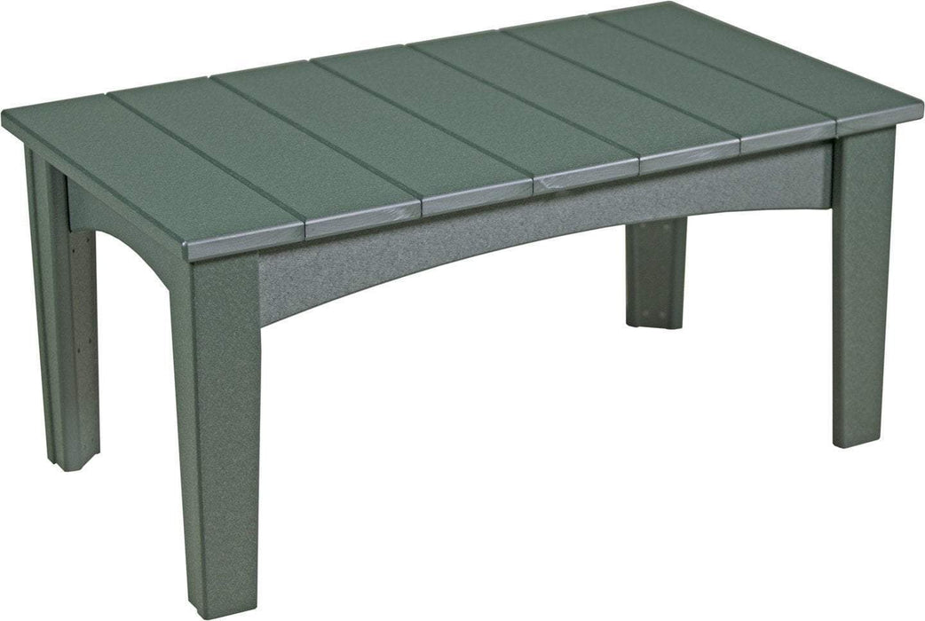 LuxCraft LuxCraft Recycled Plastic Island Coffee Table Green Accessories ICTG