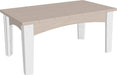 LuxCraft LuxCraft Recycled Plastic Island Coffee Table With Cup Holder Birch On White Accessories ICTBIW