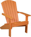 LuxCraft LuxCraft Recycled Plastic Lakeside Adirondack Chair Tangerine Adirondack Deck Chair LACT