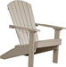LuxCraft LuxCraft Recycled Plastic Lakeside Adirondack Chair With Cup Holder Weatherwood Adirondack Deck Chair LACWW