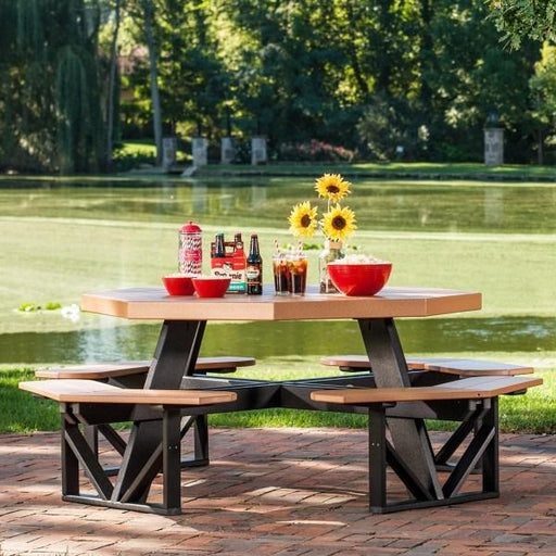 LuxCraft LuxCraft Recycled Plastic Octagon Picnic Table Tables