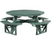 LuxCraft LuxCraft Recycled Plastic Octagon Picnic Table With Cup Holder Green Tables POPTG