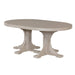 LuxCraft LuxCraft Recycled Plastic Oval Table With Cup Holder Weatherwood / Bar Tables P46OTBWW