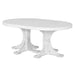 LuxCraft LuxCraft Recycled Plastic Oval Table With Cup Holder White / Bar Tables P46OTBW