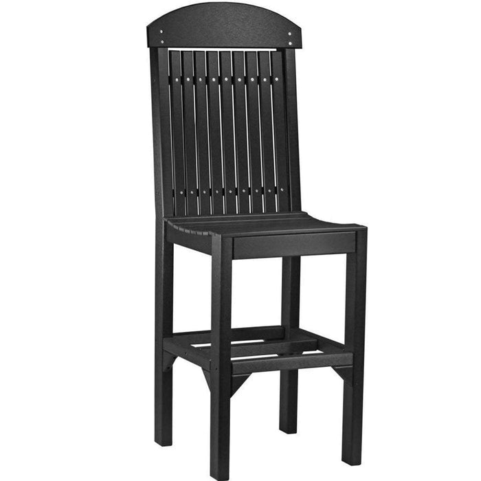 LuxCraft LuxCraft Recycled Plastic Regular Chair With Cup Holder Black / Bar Chair Chair PRCBBK