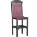 LuxCraft LuxCraft Recycled Plastic Regular Chair With Cup Holder Cherrywood On Black / Bar Chair Chair PRCBCWBB