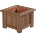LuxCraft LuxCraft Recycled Plastic Square Planter Antique Mahogany / 15" Planter Box P15SPAM