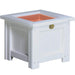 LuxCraft LuxCraft Recycled Plastic Square Planter With Cup Holder White / 15" Planter Box P15SPW