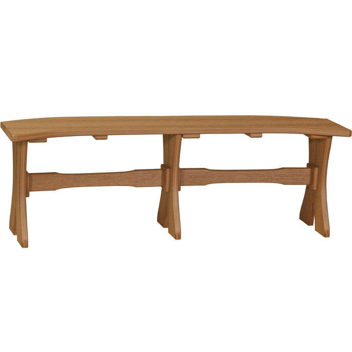 LuxCraft LuxCraft Recycled Plastic Table Bench Antique Mahogany / 52" Bench P52TBAM