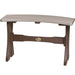 LuxCraft LuxCraft Recycled Plastic Table Bench Weather Wood On Chestnut Brown / 28" Bench P28TBWWCBR