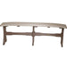 LuxCraft LuxCraft Recycled Plastic Table Bench Weather Wood On Chestnut Brown / 52" Bench P52TBWWCBR