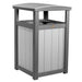 LuxCraft LuxCraft Recycled Plastic Trash Can Dove Gray On Slate Accessories PTCDGS