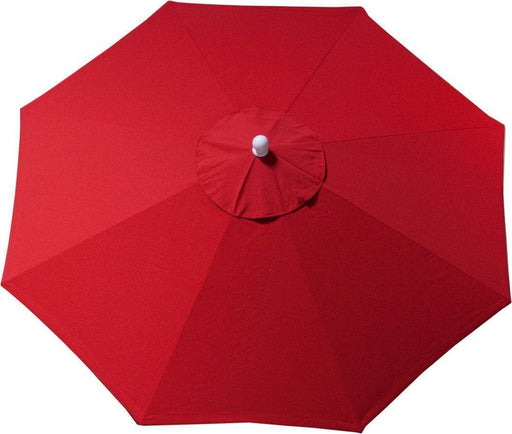 LuxCraft LuxCraft Red 9' Market Outdoor Umbrella Logo Red / Black Accessories 9MULR5477-Black