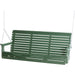 LuxCraft LuxCraft Rollback 5ft. Recycled Plastic Porch Swing Green Rollback Porch Swing 5PPSG