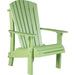 LuxCraft LuxCraft Royal Recycled Plastic Adirondack Chair Lime Green Adirondack Deck Chair RACLG