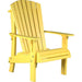 LuxCraft LuxCraft Royal Recycled Plastic Adirondack Chair Yellow Adirondack Deck Chair RACY