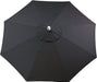 LuxCraft LuxCraft Spectrum 9' Market Outdoor Umbrella Spectrum Carbon / Black Accessories 9MUSC48085-Black