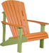 LuxCraft LuxCraft Tangerine Deluxe Recycled Plastic Adirondack Chair Adirondack Deck Chair