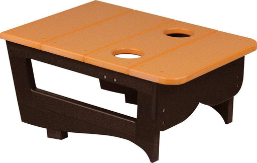 LuxCraft LuxCraft Tangerine Recycled Plastic Center Table Cupholder Tangerine on Black Accessories PCTATB