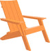 LuxCraft Luxcraft Tangerine Urban Adirondack Chair With Cup Holder Tangerine Adirondack Deck Chair UACT