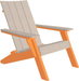 LuxCraft Luxcraft Urban Adirondack Chair With Cup Holder Birch on Tangerine Adirondack Deck Chair UACBIT