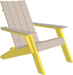 LuxCraft Luxcraft Urban Adirondack Chair With Cup Holder Birch on Yellow Adirondack Deck Chair UACBIY