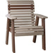 LuxCraft LuxCraft Weatherwood 2' Rollback Recycled Plastic Chair Weatherwood on Chestnut Brown Outdoor Chair 2PPBWWCBR