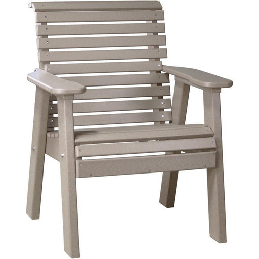 LuxCraft LuxCraft Weatherwood 2' Rollback Recycled Plastic Chair Weatherwood Outdoor Chair 2PPBWW