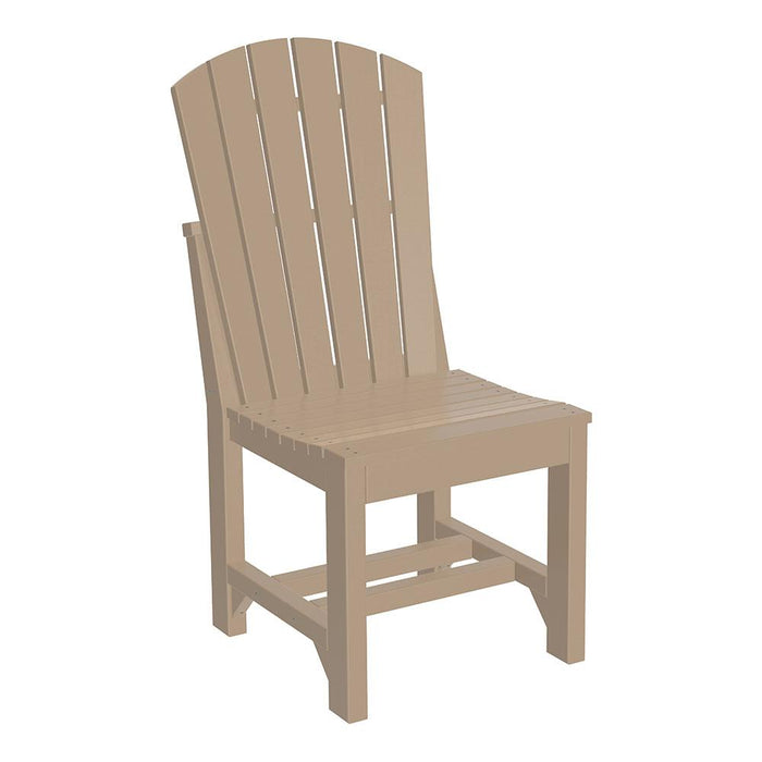 LuxCraft LuxCraft Weatherwood Adirondack Side Chair With Cup Holder Weatherwood / Counter Chair ASC-WWD-C