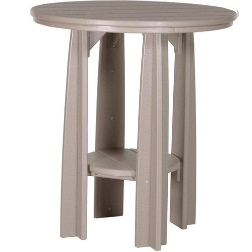 LuxCraft LuxCraft Weatherwood Recycled Plastic 36" Balcony Table With Cup Holder Weatherwood Tables PBATWW