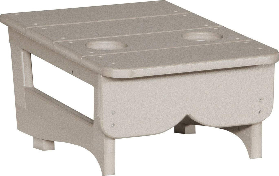 LuxCraft LuxCraft Weatherwood Recycled Plastic Center Table Cupholder Weatherwood Accessories PCTAWW