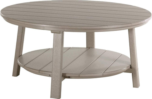 LuxCraft LuxCraft Weatherwood Recycled Plastic Deluxe Conversation Table Weatherwood Conversation Table PDCTWW