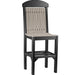 LuxCraft LuxCraft Weatherwood Recycled Plastic Regular Chair Weatherwood On Black / Bar Chair Chair PRCBWWB
