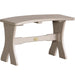 LuxCraft LuxCraft Weatherwood Recycled Plastic Table Bench Weatherwood / 28" Bench P28TBWW