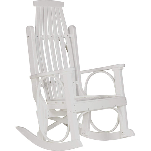 LuxCraft LuxCraft White Grandpa's Recycled Plastic Rocking Chair (2 Chairs) White Rocking Chair PGRW