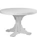 LuxCraft LuxCraft White Recycled Plastic 4' Round Table White / Bar Tables P4RTBW