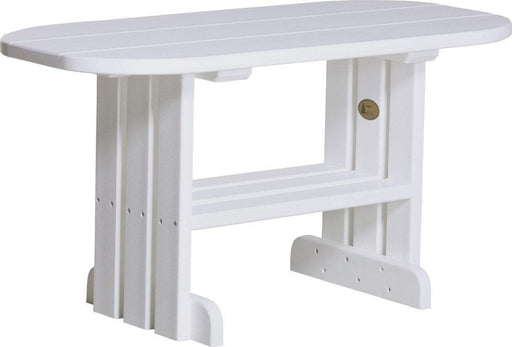 LuxCraft LuxCraft White Recycled Plastic Coffee Table White Coffee Table PCTW