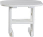 LuxCraft LuxCraft White Recycled Plastic End Table White Accessories PETW