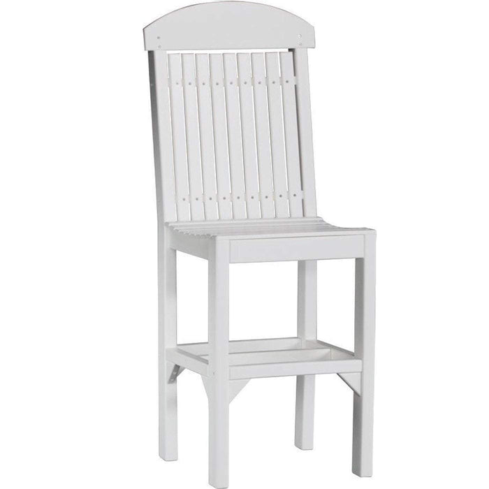 LuxCraft LuxCraft White Recycled Plastic Regular Chair With Cup Holder White / Bar Chair Chair PRCBW