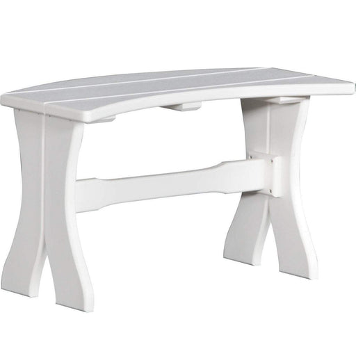 LuxCraft LuxCraft White Recycled Plastic Table Bench White / 28" Bench P28TBW
