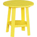 LuxCraft LuxCraft Yellow Recycled Plastic Deluxe End Table With Cup Holder Yellow End Table PDETY