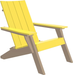 LuxCraft Luxcraft Yellow Urban Adirondack Chair Yellow on Weatherwood Adirondack Deck Chair UACYWE