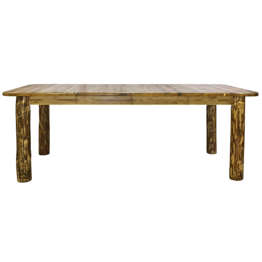 Montana Woodworks Glacier Country 4 Post Dining Table w/ Two 18" Leaves Stained & Lacquered Dining, Kitchen MWGCDT4PL 661890416267
