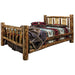 Montana Woodworks Glacier Country Bed w/ Laser Engraved Design Moose / King Beds MWGCKBLZMOOSE 661890431611