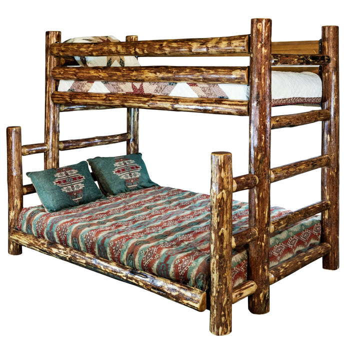 Montana Woodworks Glacier Country Bunk Bed Stained & Lacquered / Twin over Full Beds MWGCBBTFN 661890420264