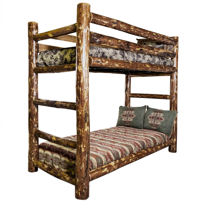 Montana Woodworks Glacier Country Bunk Bed Stained & Lacquered / Twin over Twin Beds MWGCBBN 661890420202